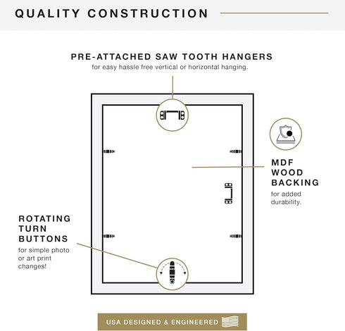 MCS Studio Gallery 11x14 Picture Frame Black Woodgrain, Rectangle Photo Frame for Photos, Posters & Art Prints (1-Pack)...