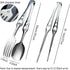 2 Pcs Kitchen Tongs Set, 304 Stainless Steel Food Tongs for Barbecue Cooking Salad Grilling Frying and Serving...
