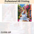 Mediterranean Town Scenery Paint by Numbers Kit for Adults, Street Filled with Colorful Flowers DIY Paint by Numbers, Watercolor Natural Landscape...