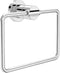 DELTA FAUCET NIC46-PC Nicoli Wall Mount Square Closed Towel Ring Bath Hardware Accessory in Polished Chrome...