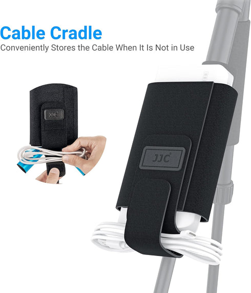 JJC Equipment Mounting Strap for Power Bank on Tripod for Long Time Photography,Remote/Off-Camera Flash Holder Strap for Photographer Videographer...