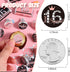 Zonon 504 Pieces Sweet 16 Birthday Party Favors Stickers Mini Kisses Candy Stickers Sweet Sixteen Round Chocolate Candy Wrappers for 16th Birthday...