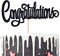 Congratulations Cake Topper, Congrats Grad Graduate, 2025 Graduation/Wedding/Birthday/Anniversary/Retirement Celebration Party Decorations Supplie...