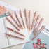 12 Pieces Rose Gold Inspirational Ballpoint Pens with Touch Screens Stylus Tip, Medium Point Smooth Writing Encouraging Motivation Pens for Women,...