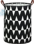 LANGYASHAN Laundry Basket Canvas Fabric Collapsible Organizer Basket for Storage Bin Toy Bins Gift Baskets Bedroom Clothes Children Nursery Hamper...