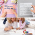 16 Pieces Inspirational Word Stencils Family Sign Stencils Reusable Painting Stencils Love Home Template with Metal Open Ring for Painting on Wood...