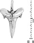 AeraVida Dazzling Shark Tooth .925 Sterling Silver Pendant | Casual Pendant Unisex Jewelry | Modern Jewelry Gift...