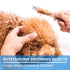 Stainless Steel Pet Dog & Cat Shedding Comb and Grooming Comb with Different Spaced Rounded Teeth,Wide Trimmer Comb. Silver...
