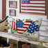 4th of July Cartoon Mouse Patriotic Lumbar Decorative Throw Pillow Cover 12 x 20, Rectangular America USA Eucalyptus Leaves Outdoor Home Decor, Am...