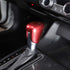 ABS Carbon Fiber Texture Car Center Control Gear Shift Knob Head Trim Cover,Gear Shift Knob Cover for Honda Civic 2022 (Red-Carbon Fber Texture)...