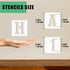 3 Inch Letter Stencils and Numbers, 36 Pcs Alphabet Stencils Reusable Plastic Drawing Templates Kits for Painting on Wood, Wall, Canvas, Chalkboar...