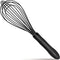 Silicone Whisk,Kitchen Silicone Whisks for Cooking Non Scratch,Wisking Tool Metal Wire Stainless Steel Whisk Egg Bread Silicone Wisk,Small Mini He...