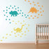 Dinosaur Wall Decal - Dinosaur Footprints Stickers - Vinyl Wall Art for Boys Girls Kids Bedroom Nursery Home Decor...