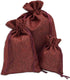 12-Pack 5.5x7.75 Natural Burlap Gift Bags w. Drawstring (Maroon Red, Medium) for Party Favors, Presents or DIY Craft by TheDisplayGuys...