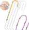 PP OPOUNT 4 Pieces Large Eye Curved Beading Needles with Handle, 5.3 inch Stainless Bead Needle for Bead Spinner Loader, Bead Spinner Needles for ...