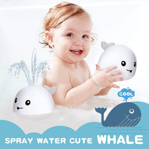 ZHENDUO Baby Bath Toys, Rechargeable Bath Toys, Whale Spray Water Bath Toy, Sprinkler Bathtub Shower Toys for Toddlers Kids Boys Girls, Pool Toy f...