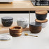 Salt Box Salt cellar with spoon Black Marble Base Natural Acacia Top Decorative Boxes Spice Seasonings Keeper Salt Container Elegant Design Salt C...