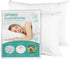 Zippered Pillow Protectors Cover Cases Set of 2 Standard Size 21x27 inch, Soft Terry Cotton Zip Covers with Allergy-Free Sleep for Dorm...