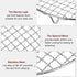 Round Cooking Rack 9-inch 201 Stainless Steel Cross Wire Barbecue Grill Net with 20mm Legs for Cooking Baking Steaming BBQ...
