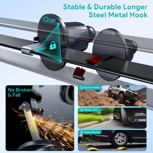 Wireless Car Charger, 15W Auto-Clamping Charger Mount, Air Vent Car Charging Holder for iPhone 15 14 13 12 11 Pro Max Plus Mini X Xr Xs, Samsung S...
