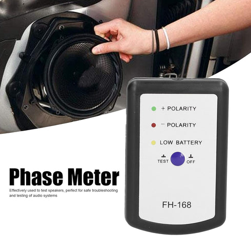 Automotive Speaker Polarity Tester, Car Audio Speaker Test Phase Meter Speaker Positive and Negative Test Phase Meter for Adjusting Speaker Wiring...