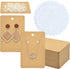120 Set Earring Holder Cards Necklace Display Cards with 120 Pcs Self Sealing Bags and 240 Pcs Earring Backs for Earring Necklace Display(3.5 x 2....