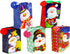 Iconikal 20-Pack Christmas Gift Bags, Small 4x6x2.5-Inch, Snowman Santa Reindeer, Ribbon Handles...