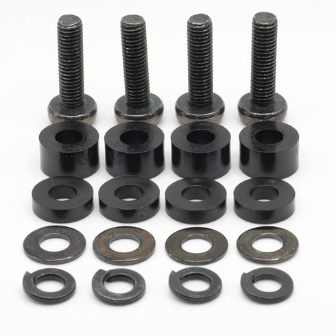 M8 Wall Mount Screws Compatible with Samsung 11-13mm Installations (1.25mm Pitch) Complete kit with Screws, Washers and Spacers - Black Plated....