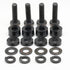M8 Wall Mount Screws Compatible with Samsung 11-13mm Installations (1.25mm Pitch) Complete kit with Screws, Washers and Spacers - Black Plated....