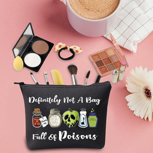 TSOTMO Evil Gift Queen Witchy Gift Poison Zipper Makeup Pouch Witch Poison Gift Poison Villains Inspired Gift Halloween Party Gift Villain Fans Gi...