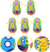 NUOBESTY Shoelace Threading Teaching Toys Learn to Tie Shoelaces Toy Kids Toddlers Fine Motor Skills Toy Early Educational Toys, 5 Sets …...