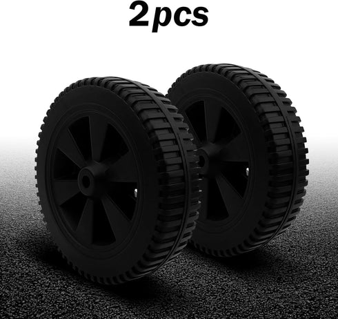 2PC G437-0037-W1 Grill Wheels 7 Inch Replacement Parts for Charbroil Grill Wheels Various Models 463352521 469335115 463377319 463340516 463436415...