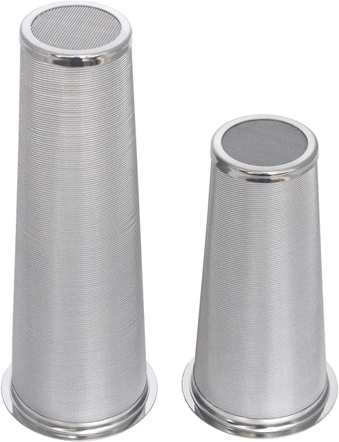 Premium conical Infuser Cold Brew Coffee Maker for 1 QT Wide Mouth Mason Jars. 50 Micron EXTRA Fine Mesh 304 Stainless Steel with Free Silicone Se...