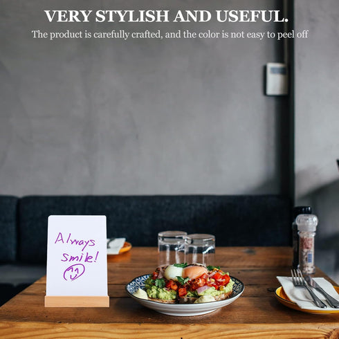 Handwritten Tag Message Board Sign Wood Base Message Board Reusable Whiteboard Board Signs School Note Board Desktop Whiteboard Notice Chalkboard ...