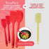 StarPack Premium Silicone Spatula Set of 4 (2 Small, 2 Large) - High Heat Resistant to 600°F, Hygienic One Piece Design, Non Stick Rubber Cooking ...