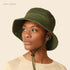 CHOK.LIDS Classic Cotton Wide Brim Bucket Hat with Adjustable String Trendy Unisex Sun Hat Lightweight Outdoor Travel Boonie...