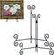 Plate Stand, 12 Inch Plate Holder Display Stand 2 Pack, Black Metal Picture Stand Picture Frame Easel for Home Office Exhibition Reception...