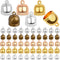 Aylifu 50pcs Brass Tassel Caps, Leather Ends Caps Glue in Barrel Ends for DIY Bracelet Necklace Pendant Jewelry Making, 5 Colors...