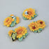 4 PCS Resin Fridge Magnets Sunflower Refrigerator Magnets for Whiteboard Refrigerator Office Photo Cabinet Bulletin Board Home Decoration, Photo D...