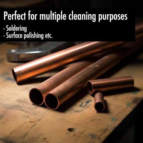 6pcs Copper Tube Pipe Cleaner, 1/2” 3/4” 1” Pipe Cleaning Brush Set, Stainless Steel Wire Bore Brushes for Power Drill, 1/4 Inch Hex Shank...