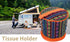 Tissue Holder Toilet Paper Storage Holder Outdoor Hiking Roll Paper Hanging Cover Wipes Box Case Holder Storage Bag with Hook for Camping Tent Hom...