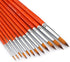 Watercolor Paint Brushes Set - 12Pcs Round Pointed Painting Brush for Acrylic, Gouache, Oil, Artist, Miniature, Model - Short Handle...