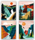 National Park Poster ,National Parks Art Prints,Nature Wall Art, Grand Canyon , Sierra Nevada mountains?Olympic National Park Art For Home and Liv...