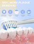 SEAGO Kids Electric Toothbrush with 2 Mins Brushing Timer and 4 Replacement Bursh Heads, Rainbow LED Light make Brushing Fun, Blue Color Boys Batt...