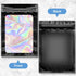 Marspark 200 Pieces Foil Bags 3 x 4.7 Inch Resealable Foil Bags with Clear Window Zipper Lock Black Packaging Pouch for Food Storage Sample Beans ...