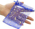 100Pcs 4x6 Inches Sheer Organza Drawstring Pouches Stars and Moon Wedding Party Favor Jewelry Candy Gift Bags (Blue)...