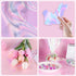 Prudiut 150 Pieces Cellophane Sheets Iridescent Cellophane Wrap Easter Cellophane Gift Wrap for Iridescent Film Crafts Decoration Holographic Cand...
