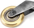 QWORK Brass Seam Roller, Roofing and Vinyl Flooring Detail Roller, with Wood Handle...