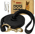 Leather Dog Leash 6ft x 5/8 inch,Strong Heavy Duty Genuine Leather Braided Dog Training Leash, Soft and Comfortable Leather Leash for Large Dogs, ...