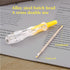 Fielect Voltage Tester Screwdriver, Contact Voltage Tester Pen Light Circuit Tester Voltage Detecter Pen Electric Test Pen Screwdriver 3.5mm Dual ...